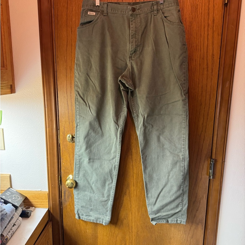 Vintage wrangler jeans in light green